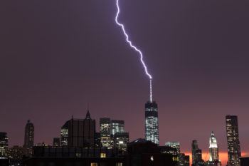 “Lightning rods provide a safe path for lightning to ground.”